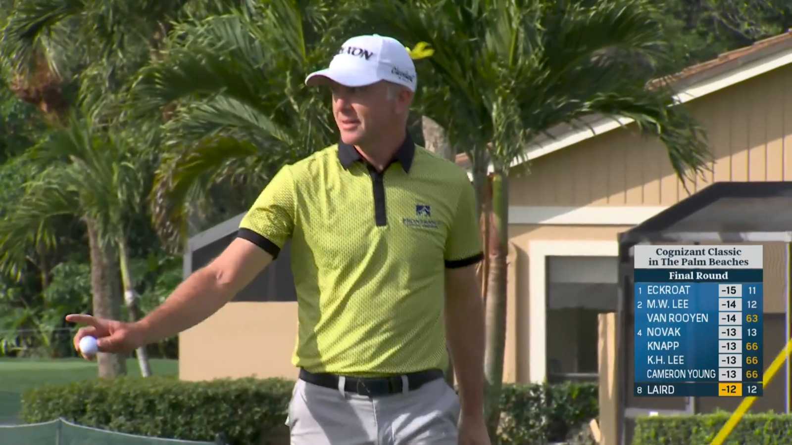 Martin Laird makes short birdie putt at Cognizant Classic