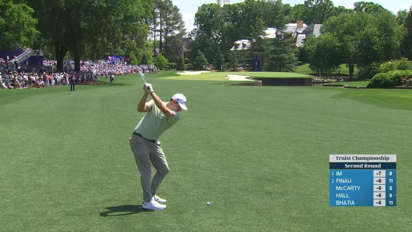 Matt Fitzpatrick reaches par-5 No. 7 in two, makes birdie at Truist Championship