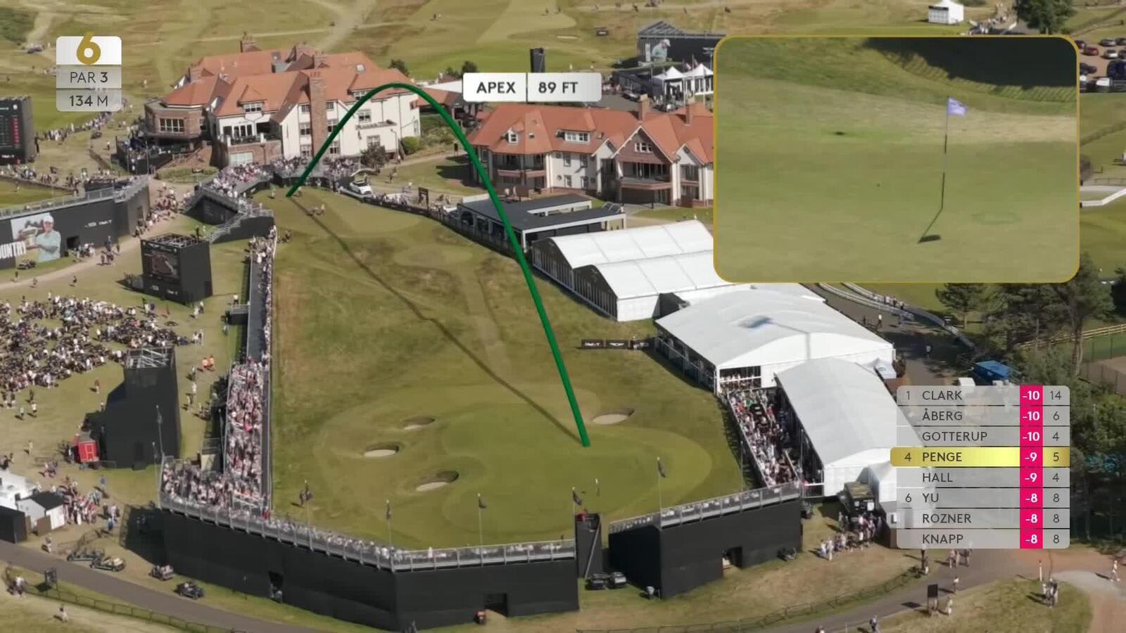 Marco Penge nearly aces No. 6 at Genesis Scottish Open