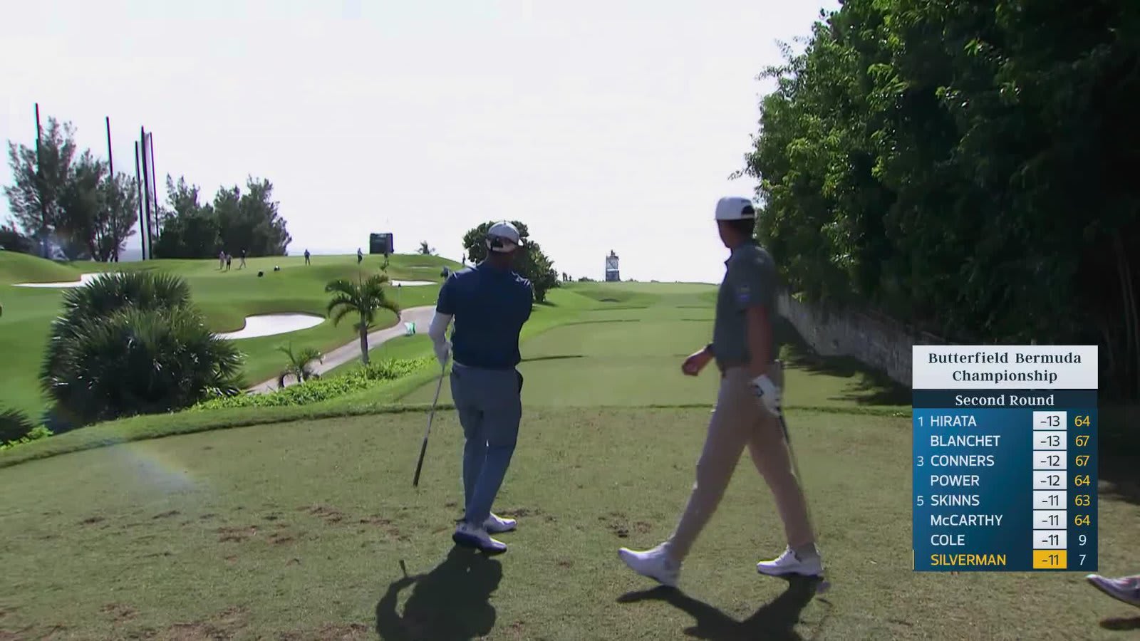 Ben Silverman hits tee shot to 11 feet, sets up birdie on No. 8 at Butterfield Bermuda