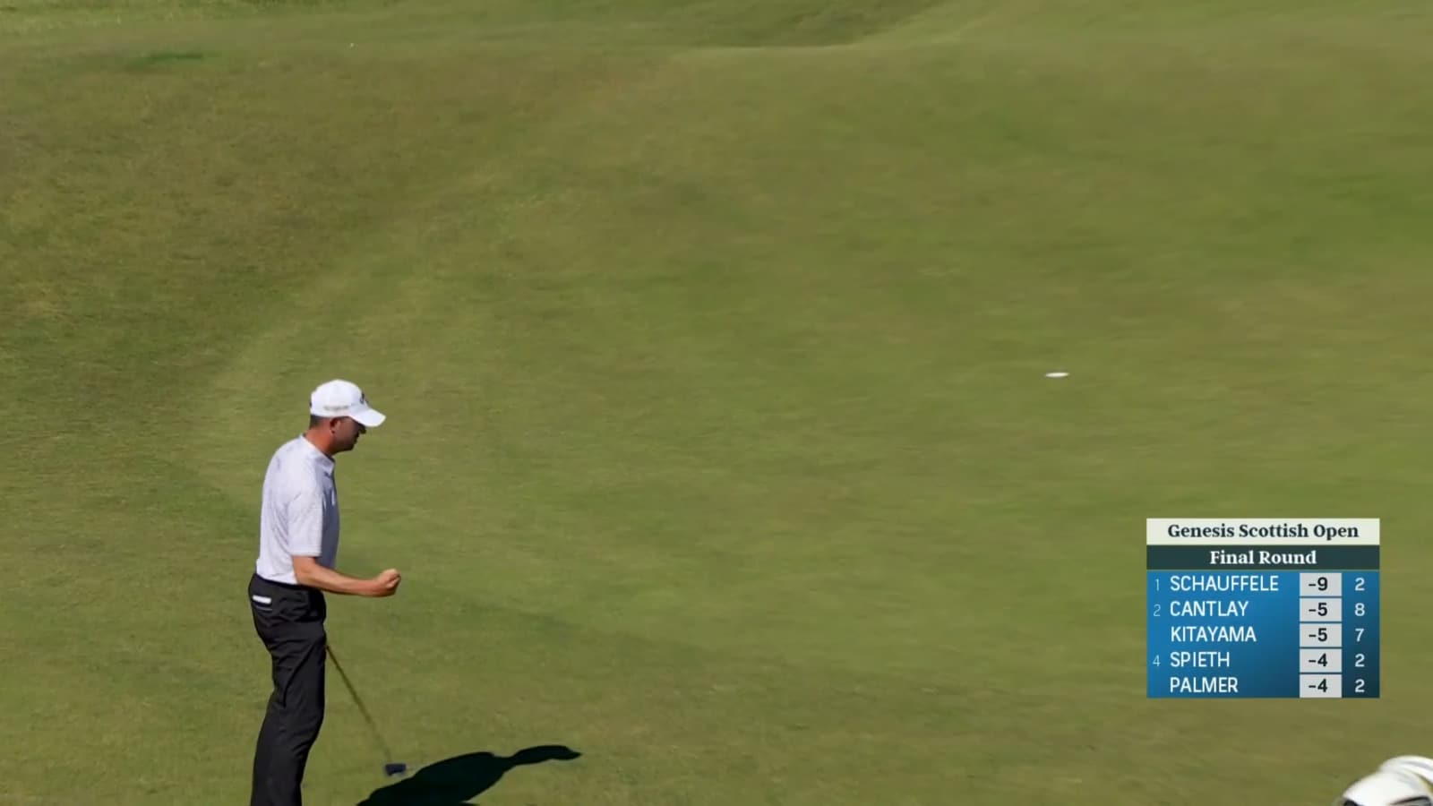 Alexander Björk reads unbelievable break perfectly for birdie at Genesis Scottish Open