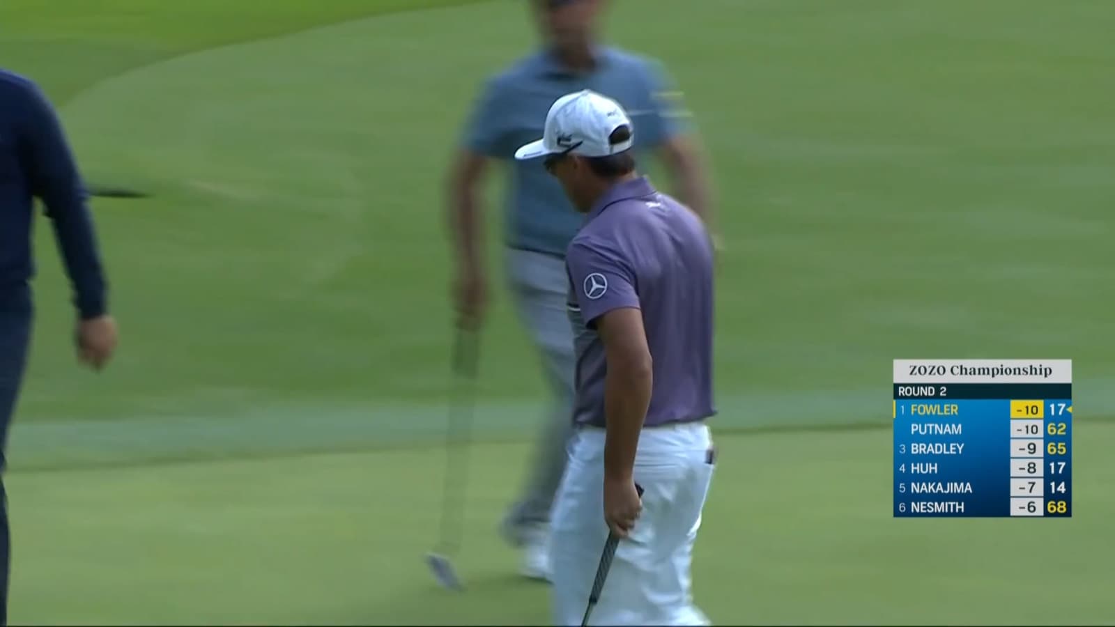 Rickie Fowler holes lengthy putt for birdie at ZOZO