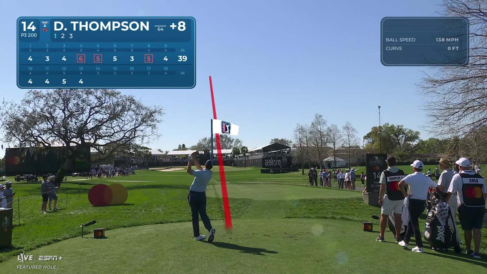 Davis Thompson's tee shot sets up birdie at Arnold Palmer Invitational