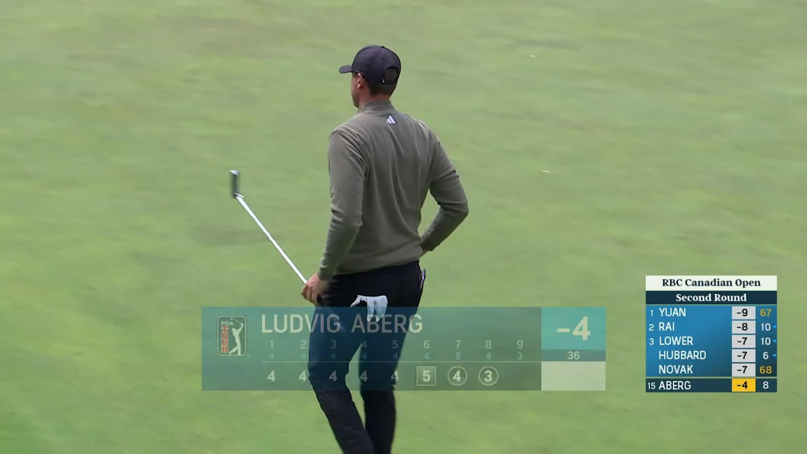 Ludvig Aberg birdies after dialed-in wedge at RBC Canadian
