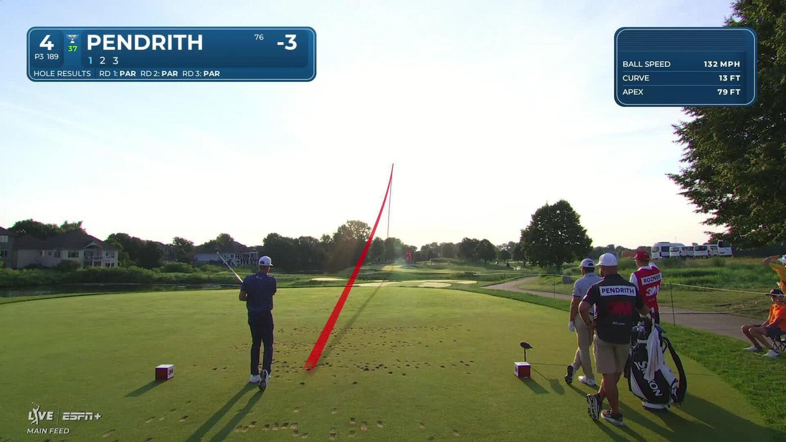 Taylor Pendrith makes birdie on No. 4 at 3M Open