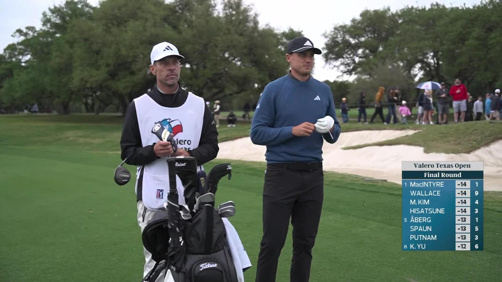 Ludvig Åberg's 279-yard shot sets up birdie on No. 2 at Valero