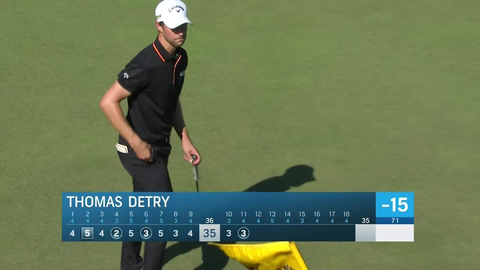 Thomas Detry drains birdie at World Wide Technology