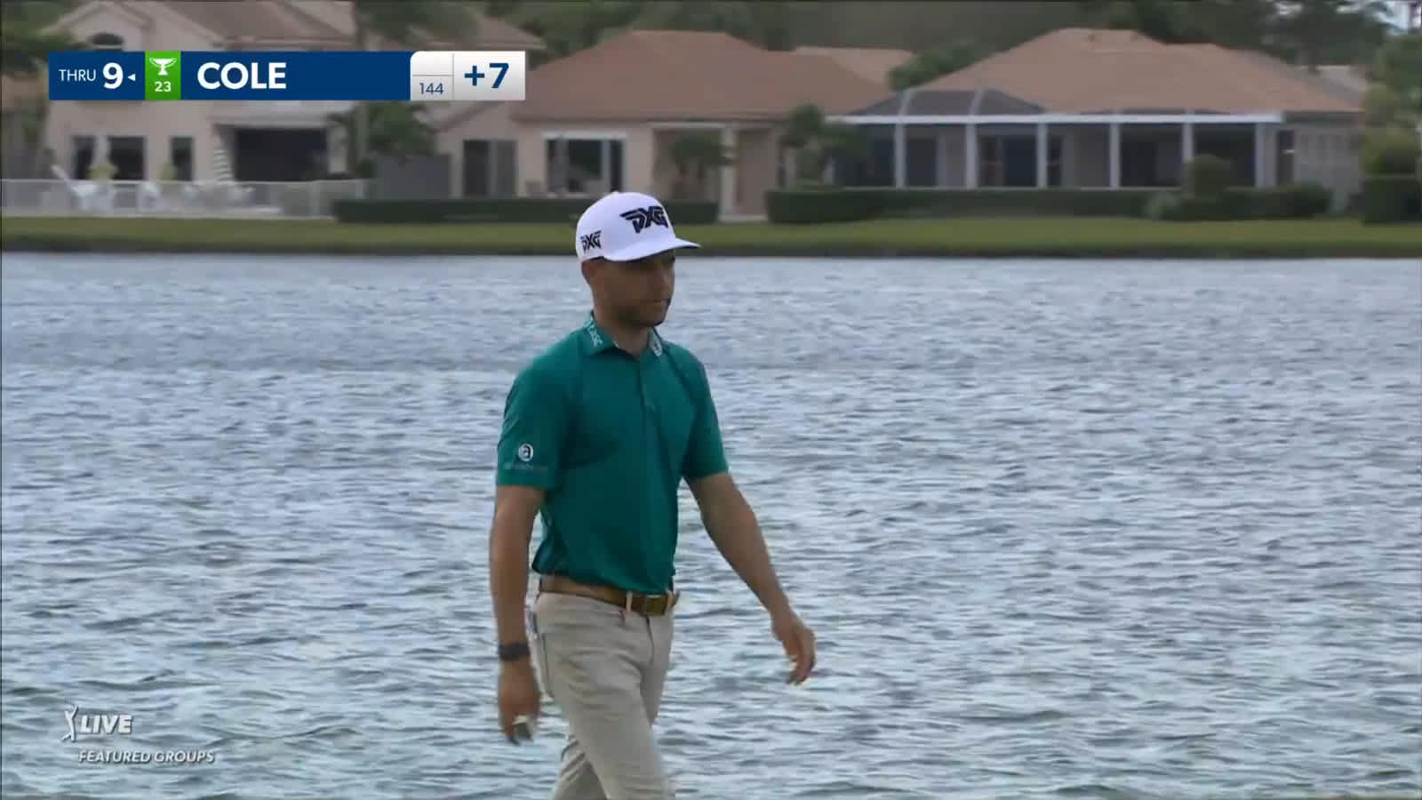 Eric Cole notches a birdie on No. 18 at Cognizant Classic