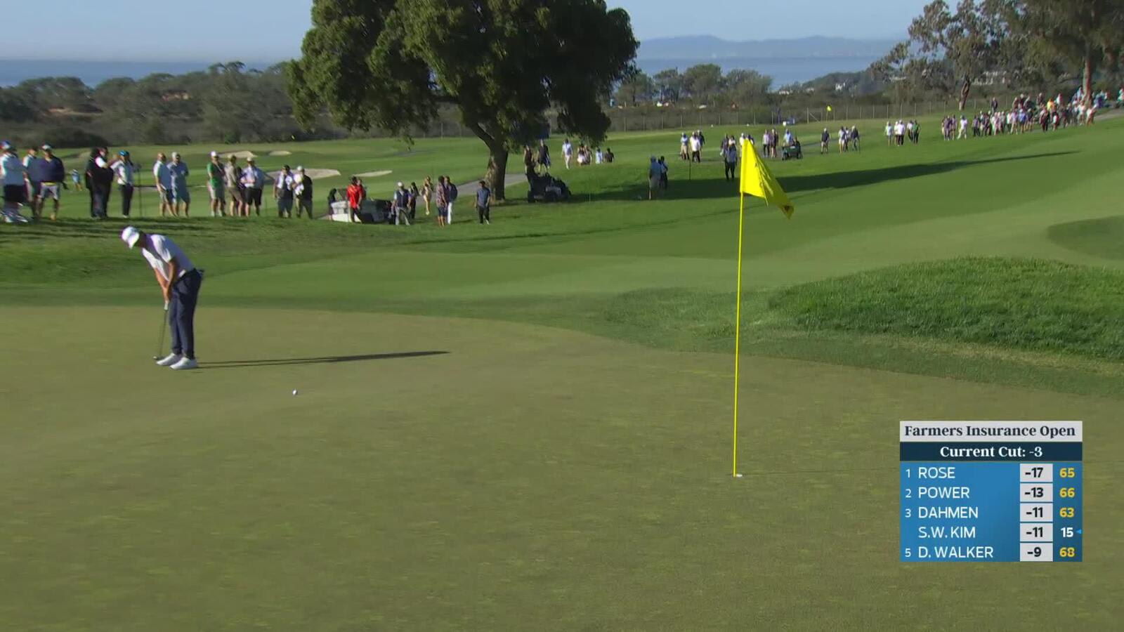 Max McGreevy makes birdie on No. 7 at Farmers