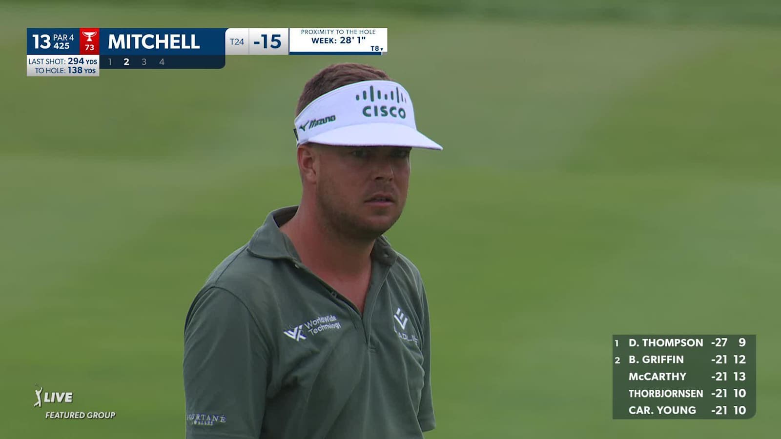 Keith Mitchell makes birdie on No. 13 at John Deere
