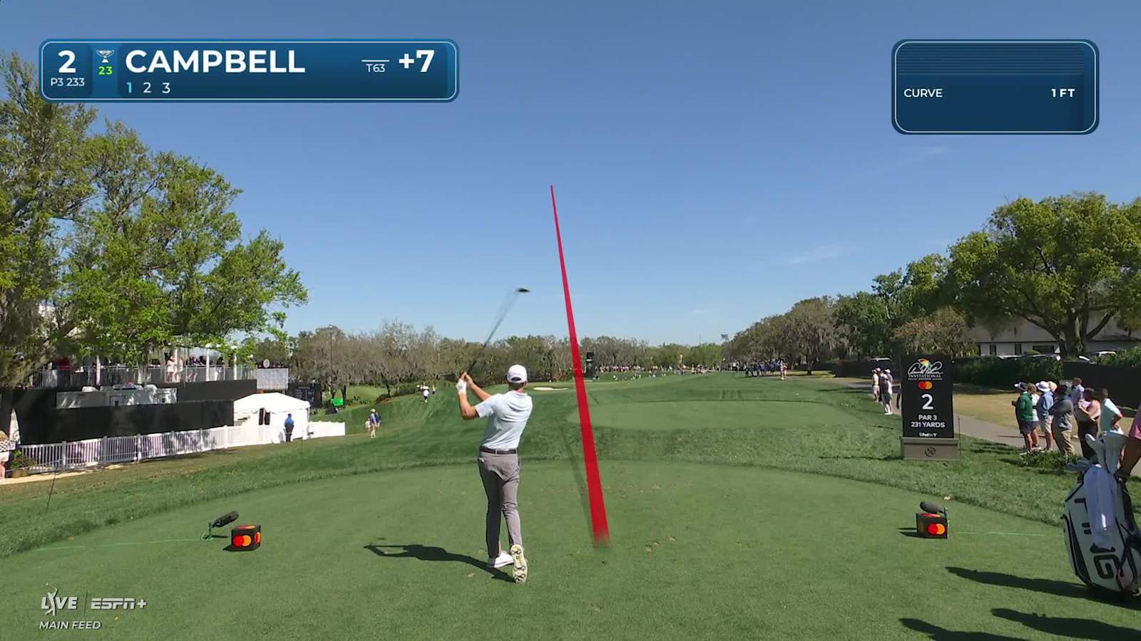 Brian Campbell's pin-high tee shot sets up birdie at Arnold Palmer Invitational