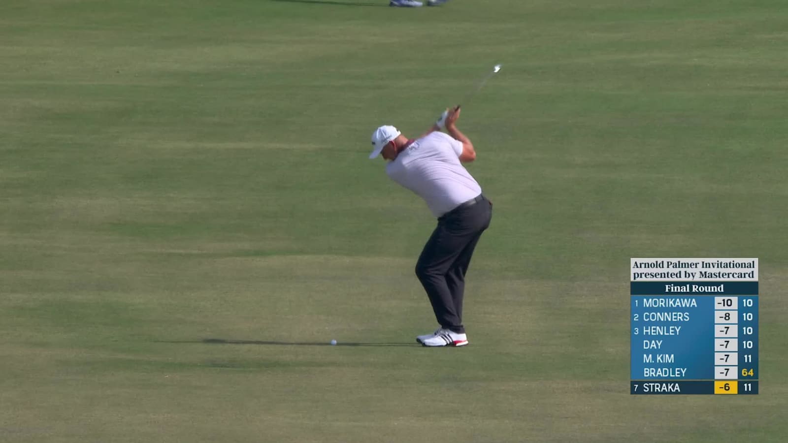 Sepp Straka hits pin-high and birdies at Arnold Palmer Invitational