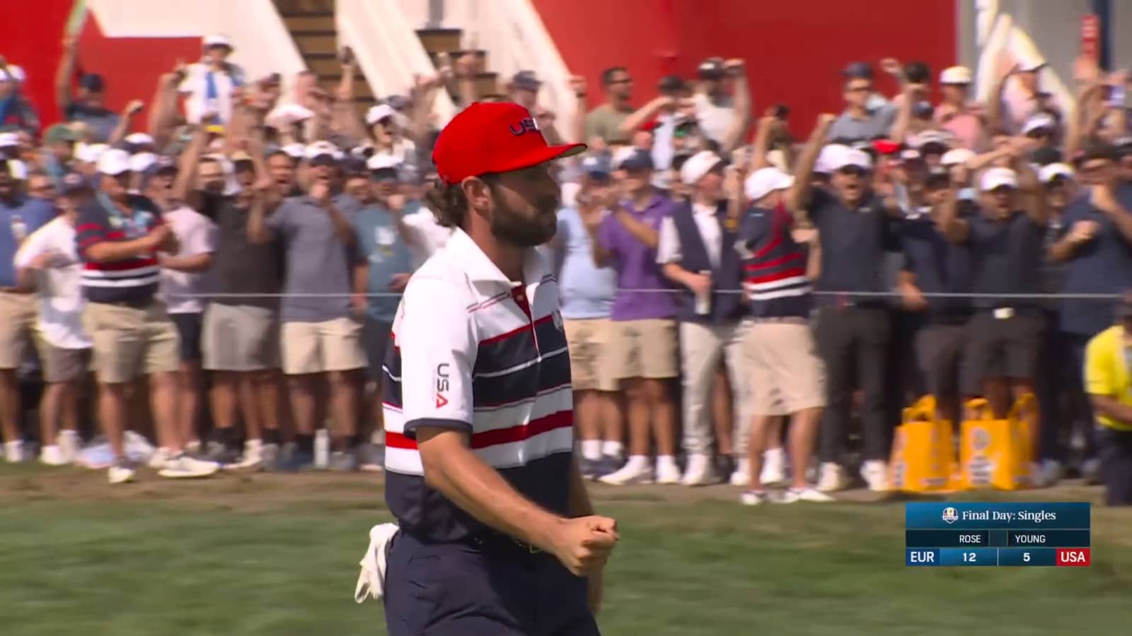 Cameron Young electrifies crowd with opening birdie at Ryder Cup