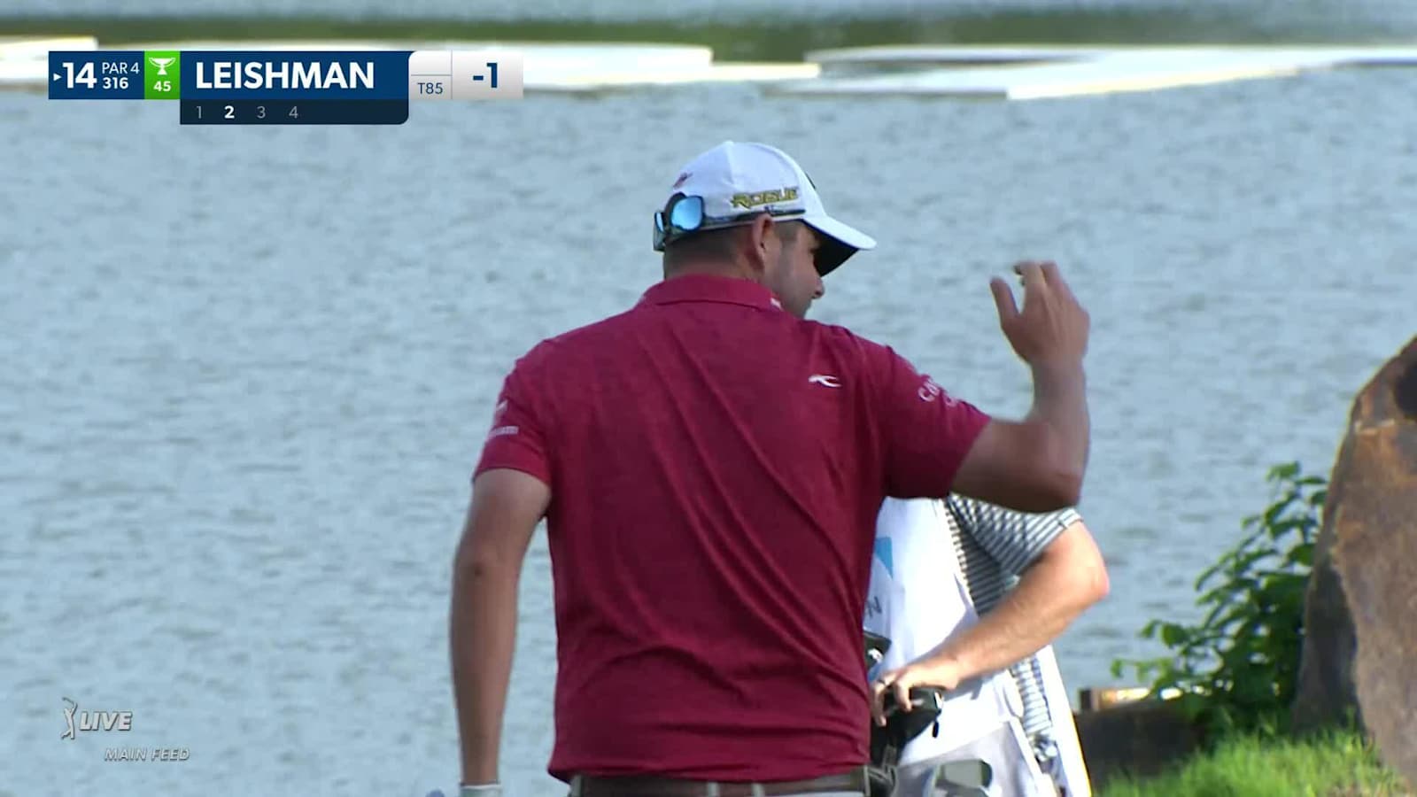 Marc Leishman chips in for eagle at AT&T Byron Nelson