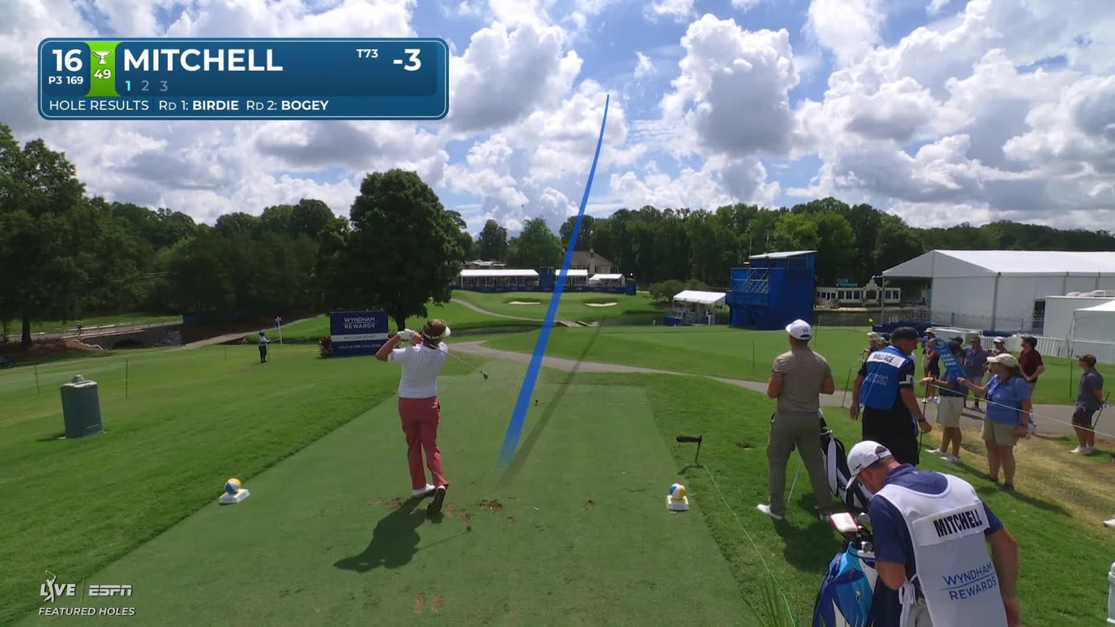 Keith Mitchell nearly aces No. 16, sets up birdie at Wyndham