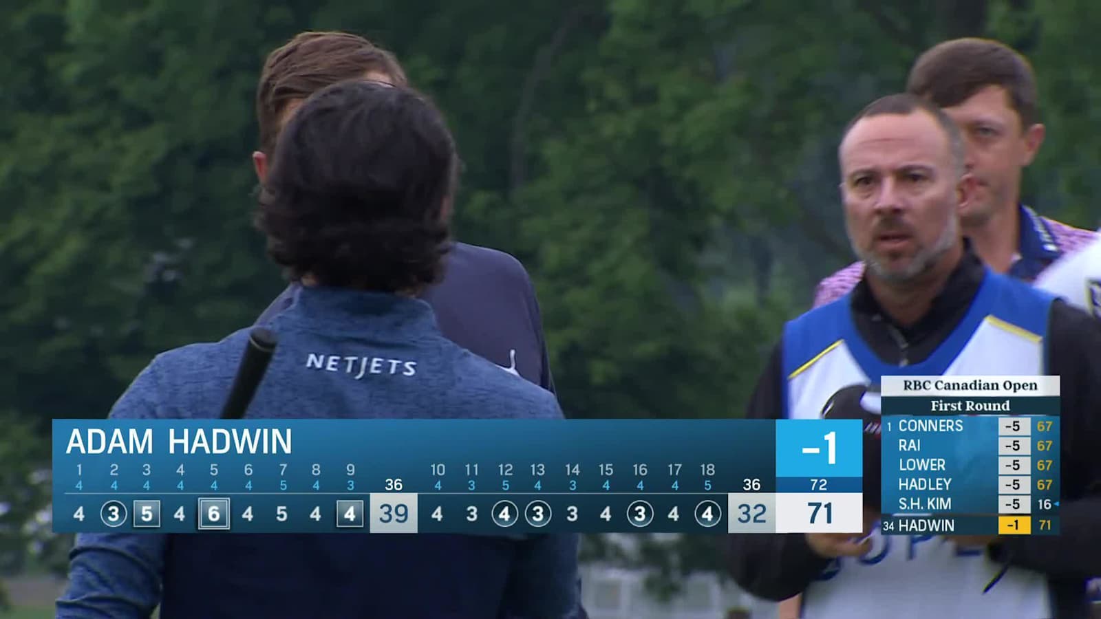 Adam Hadwin makes birdie on No. 18 at RBC Canadian