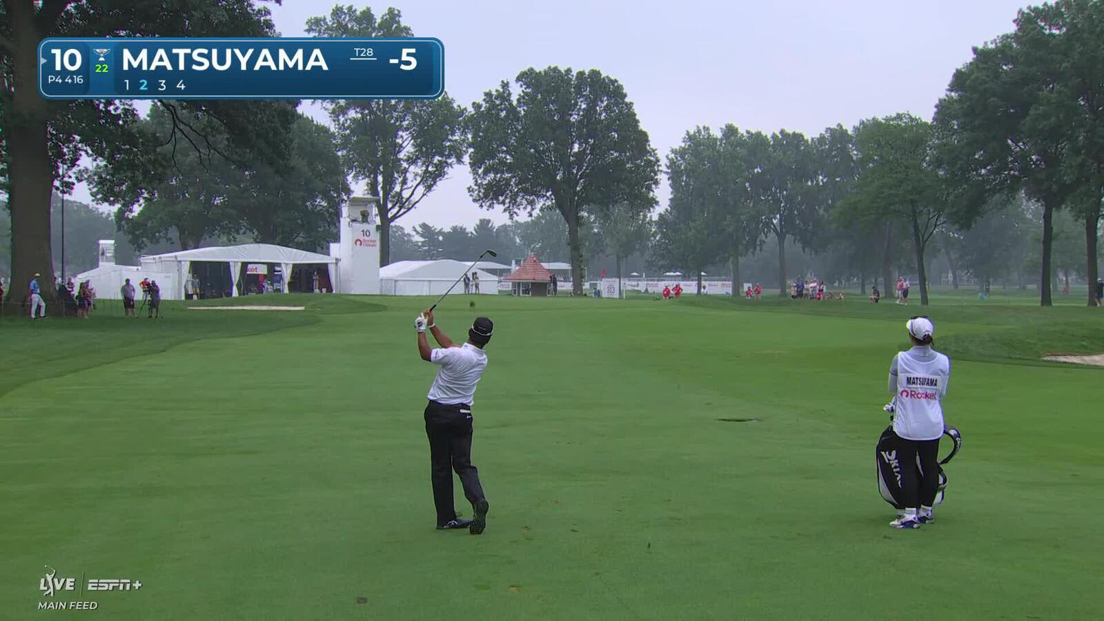 Hideki Matsuyama knocks in putt to open with birdie at Rocket Classic
