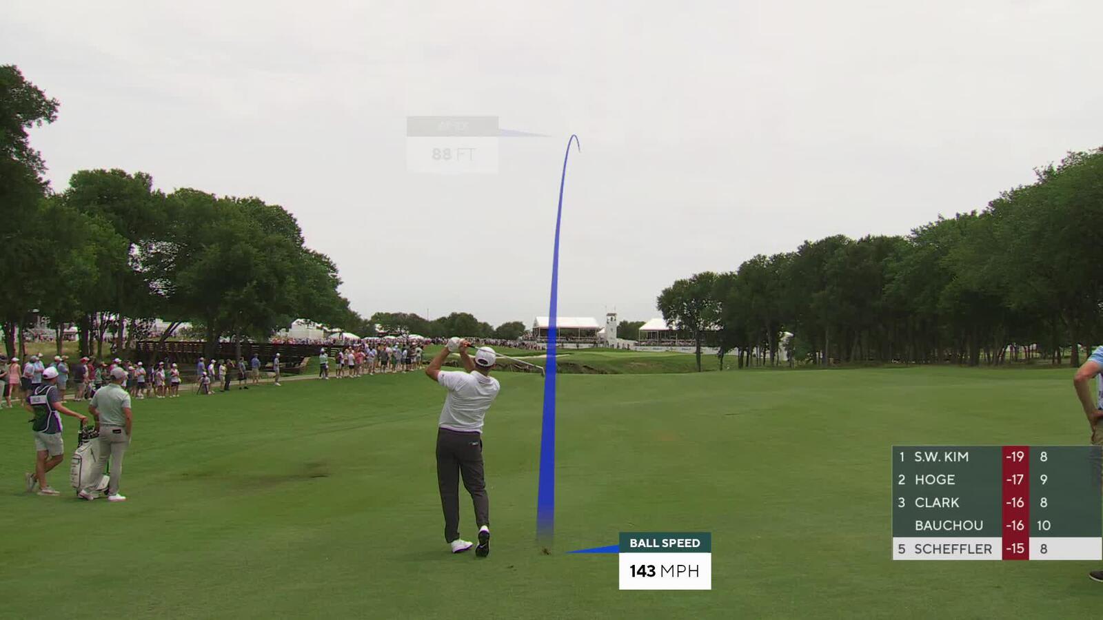 Scottie Scheffler reaches par-5 No. 9 in two, makes birdie at THE CJ CUP