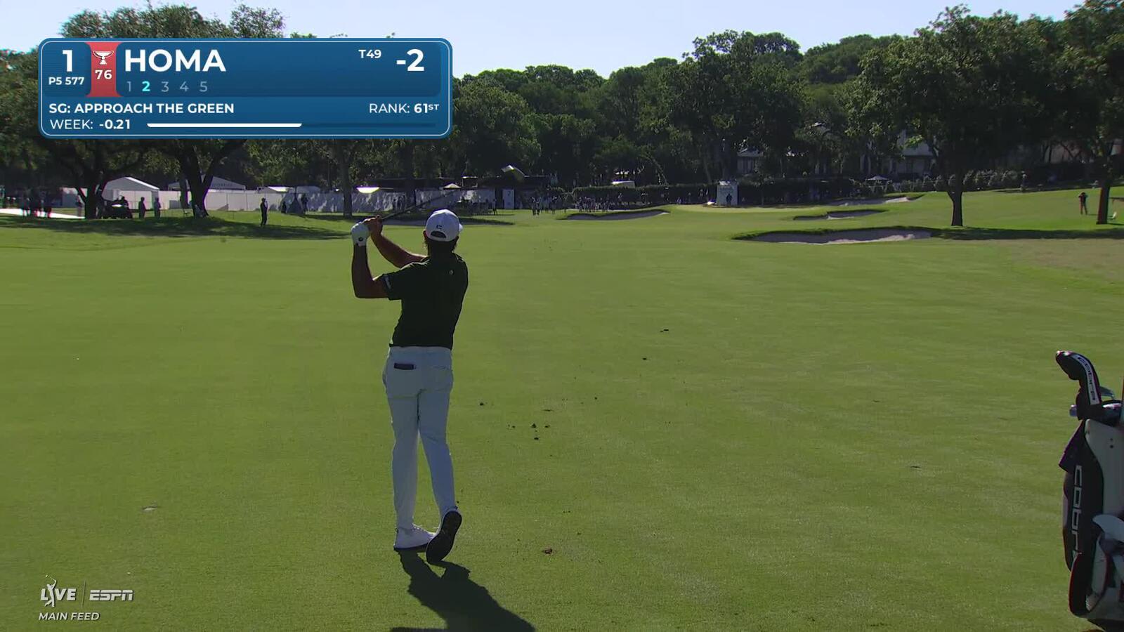 Max Homa reaches par-5 No. 1 in two, makes birdie at Charles Schwab