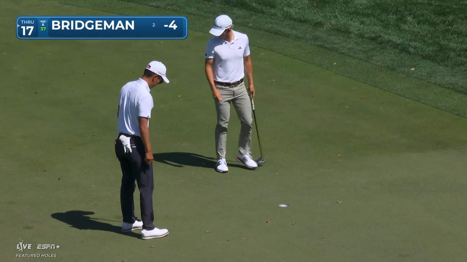 Jacob Bridgeman sinks a 27-foot birdie putt at Valspar