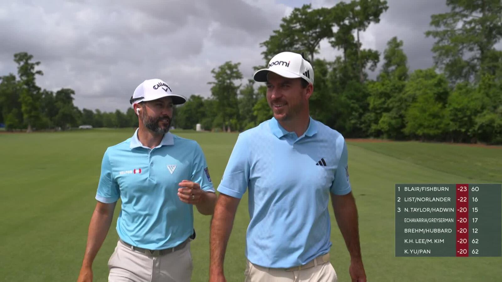 Adam Hadwin & Nick Taylor mic’d up during Round 3 of Zurich Classic
