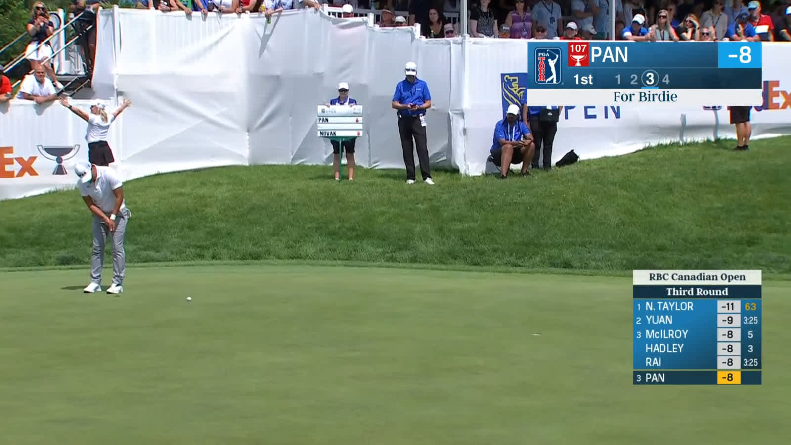 C.T. Pan buries 18-foot birdie at RBC Canadian