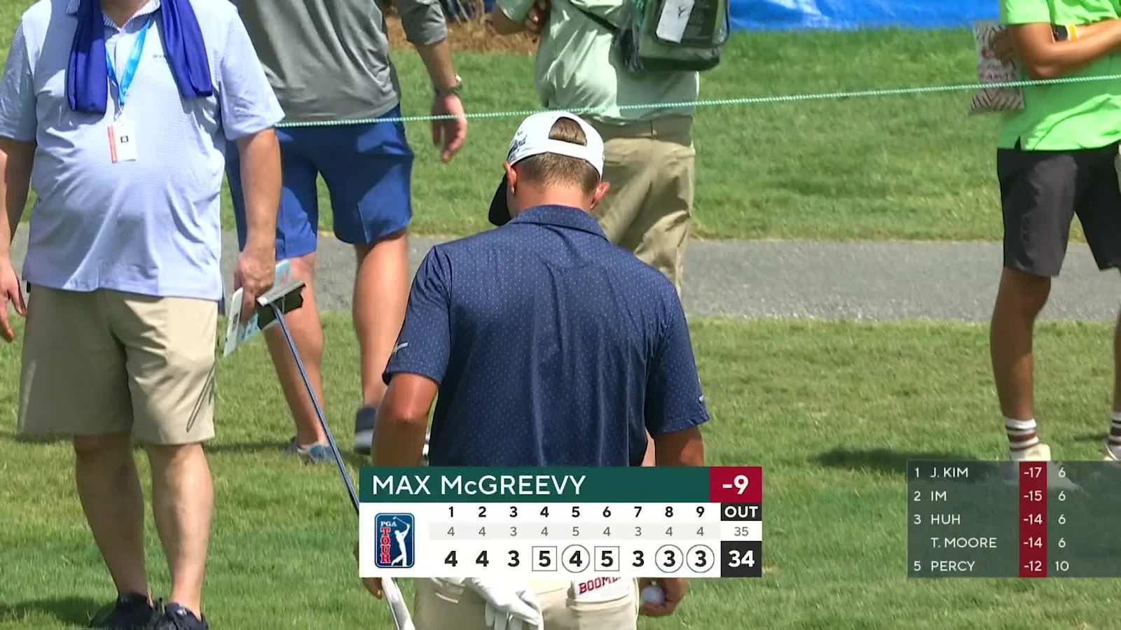 Max McGreevy makes birdie on No. 9 in Round 4 at Wyndham
