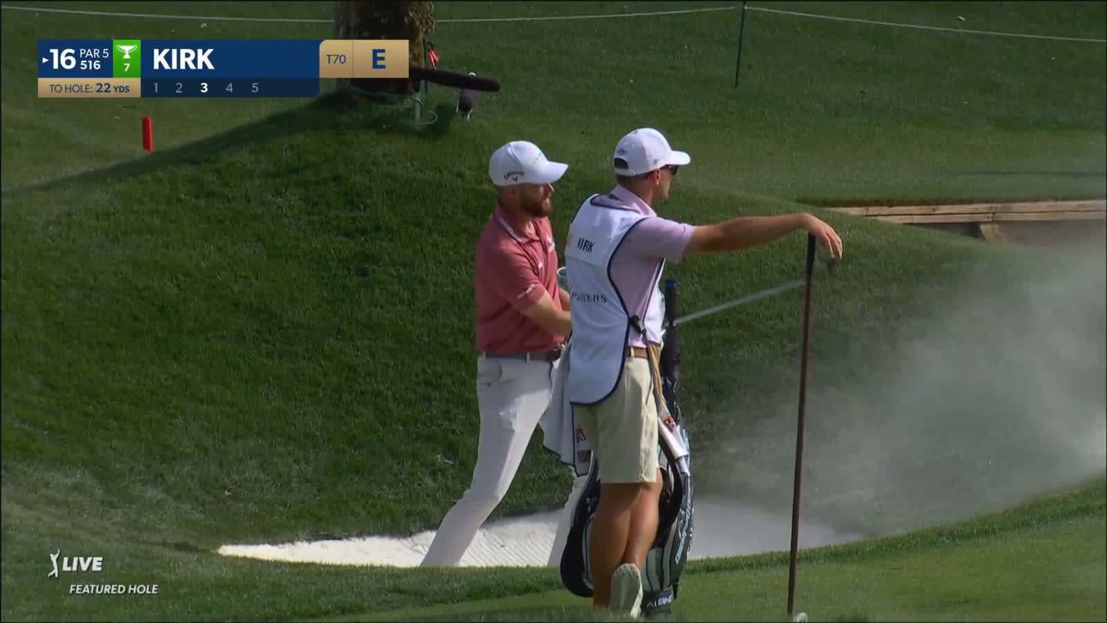 Chris Kirk gets up-and-down for birdie at THE PLAYERS