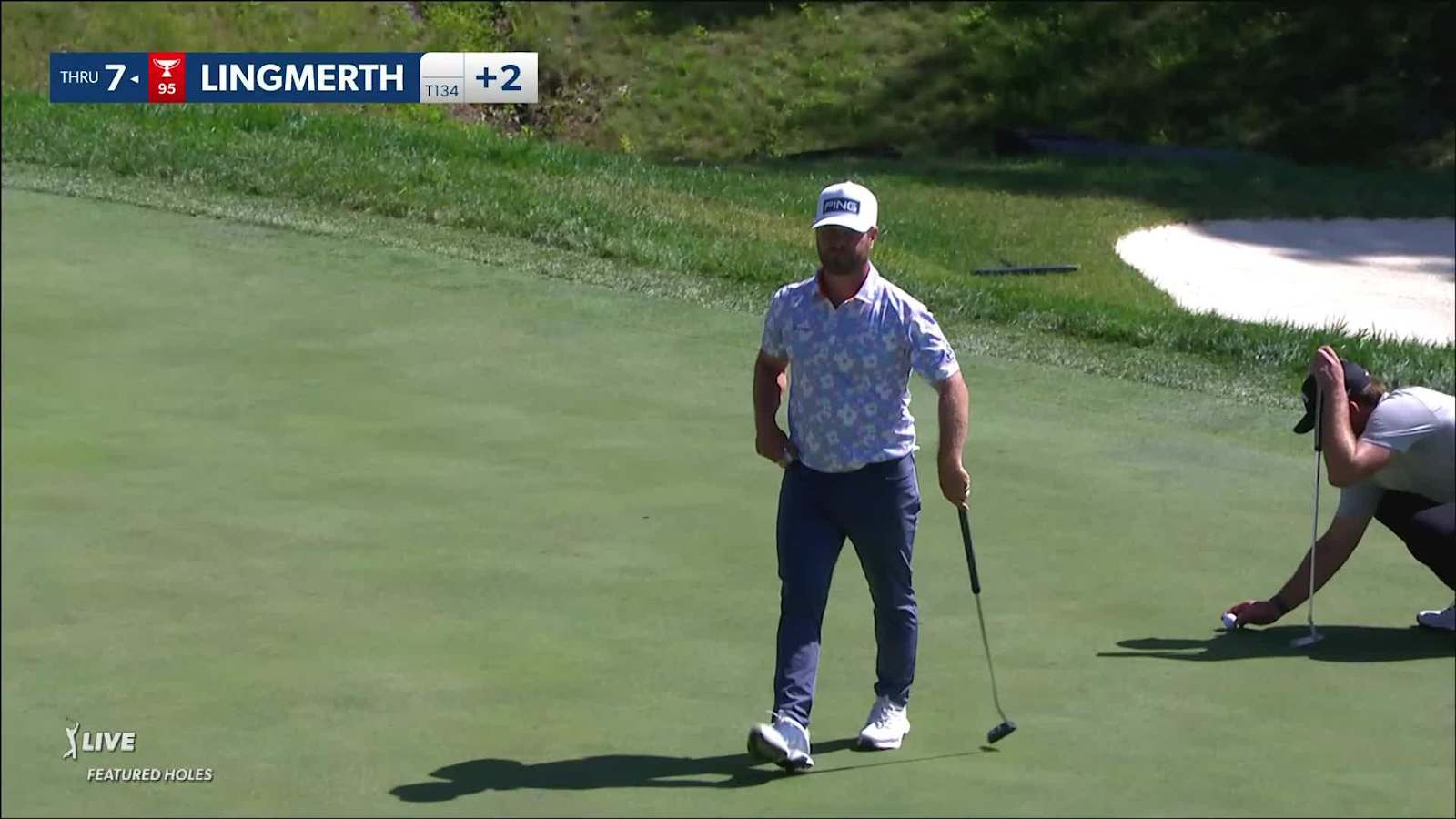 David Lingmerth attacks flagstick to set up birdie at John Deere