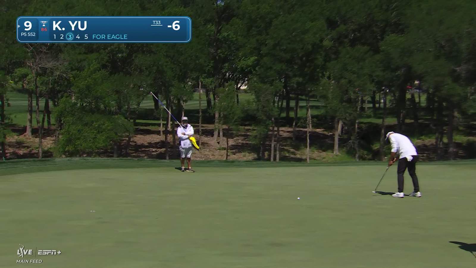 Kevin Yu makes birdie on No. 9 at THE CJ CUP