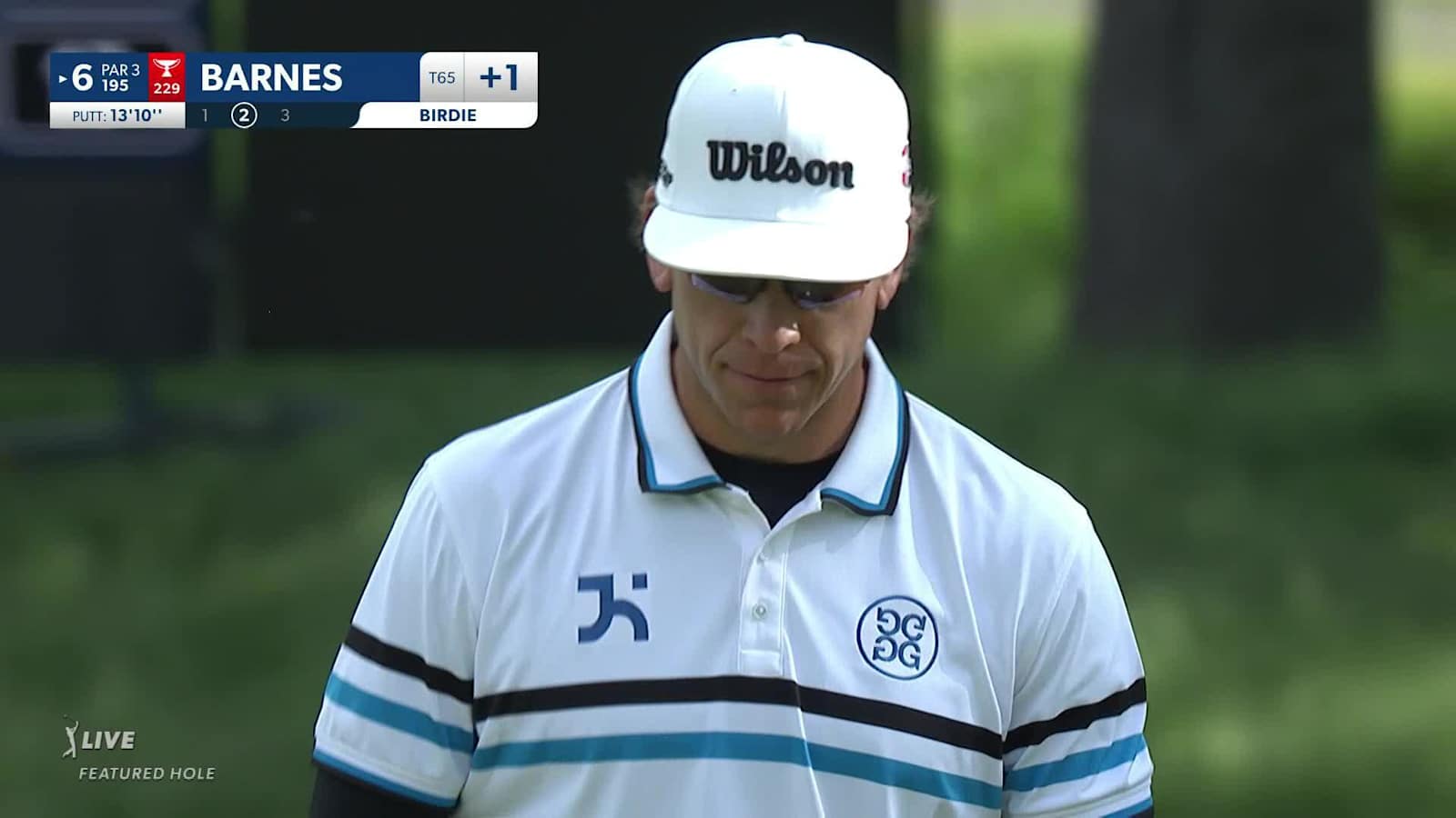 Ricky Barnes goes right at the flag to set up birdie at RBC Canadian