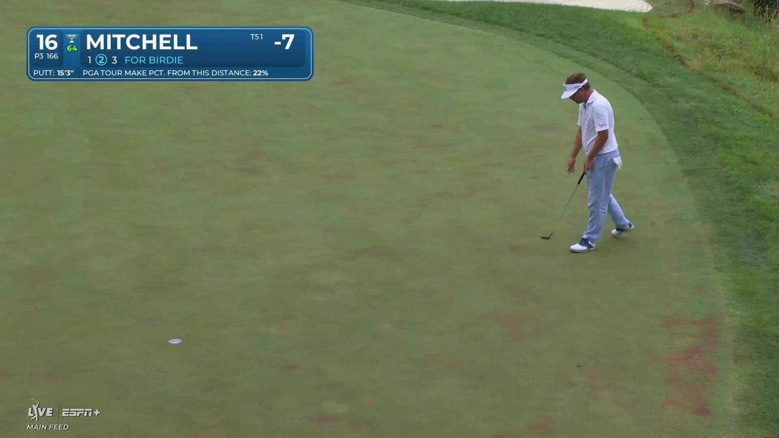 Keith Mitchell makes birdie on No. 16 at John Deere
