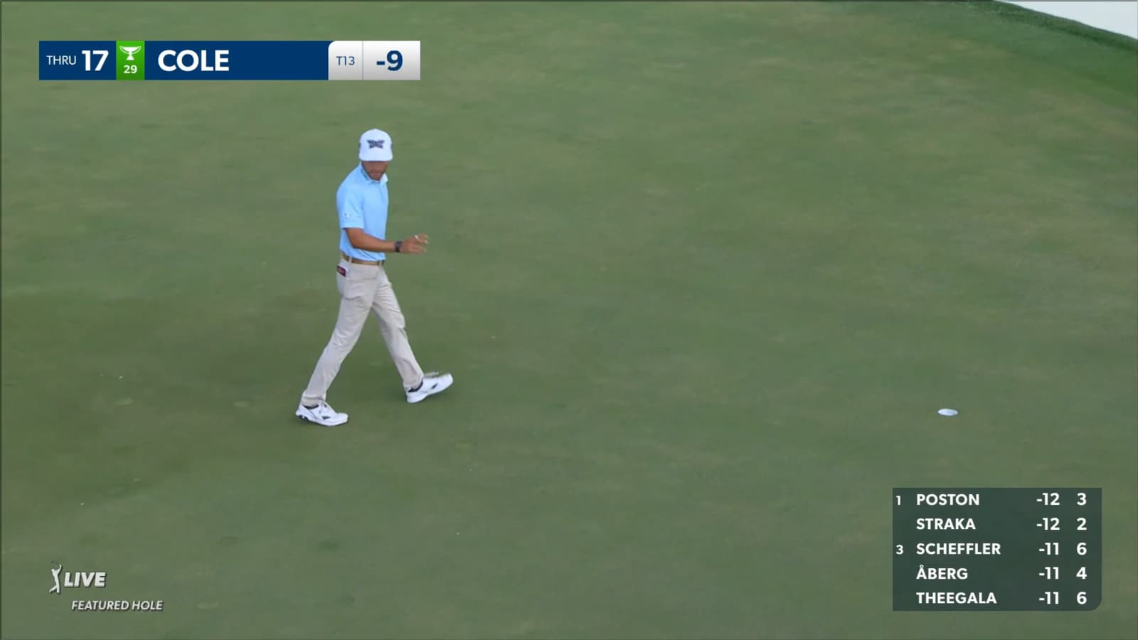 Eric Cole gets 14-foot putt to drop in at RBC Heritage