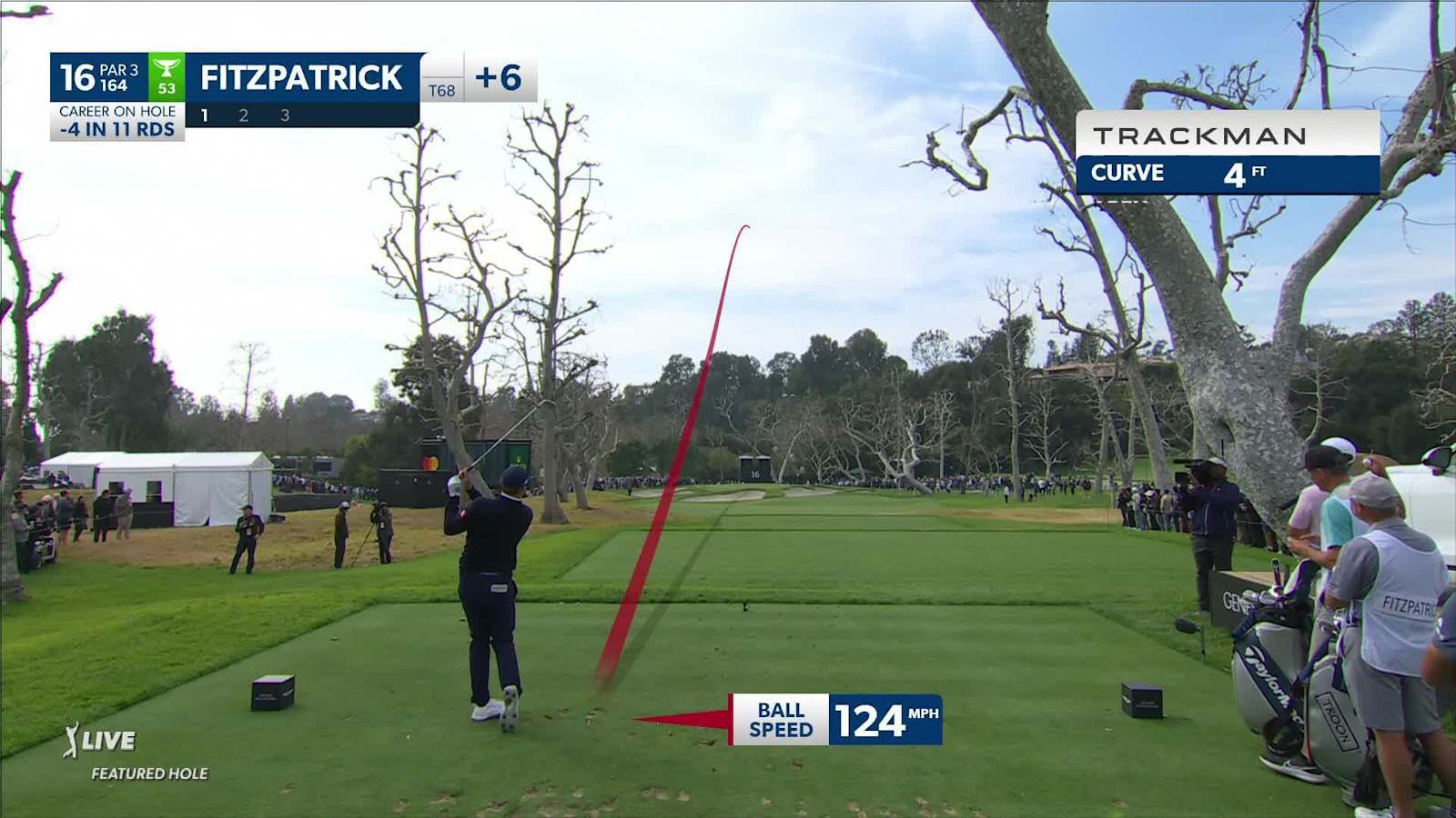 Matt Fitzpatrick makes birdie on No. 16 at Genesis