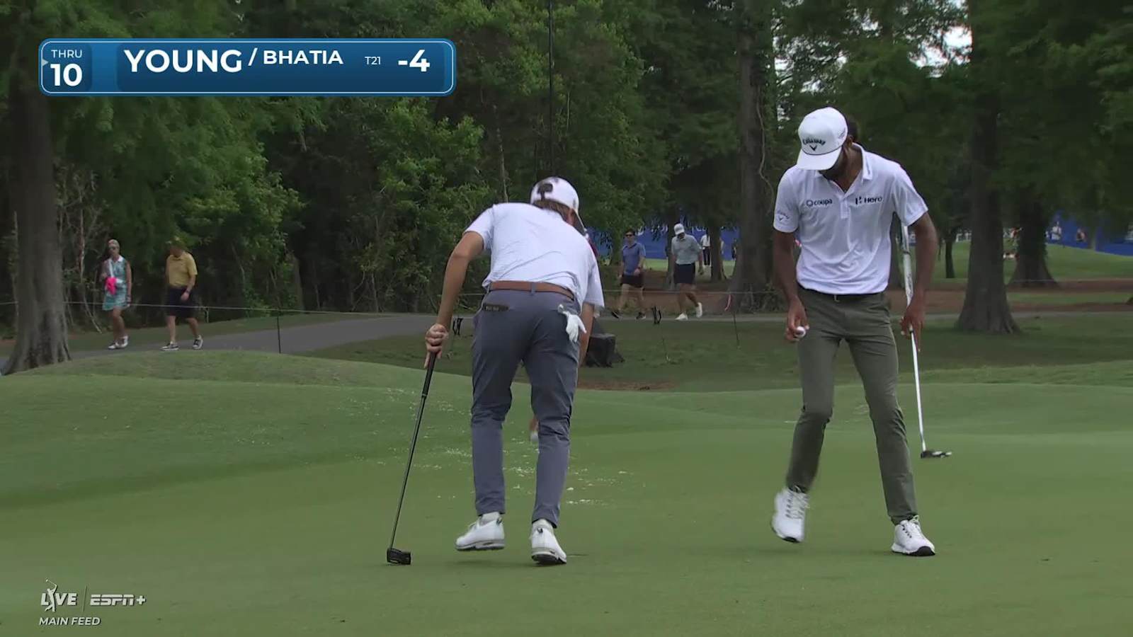 Carson Young makes birdie on No. 1 at Zurich Classic