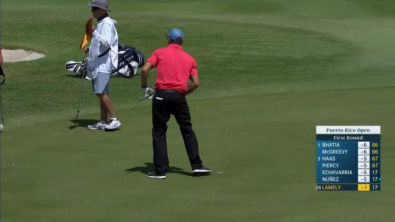 Derek Lamely makes birdie on No. 18 at Puerto Rico