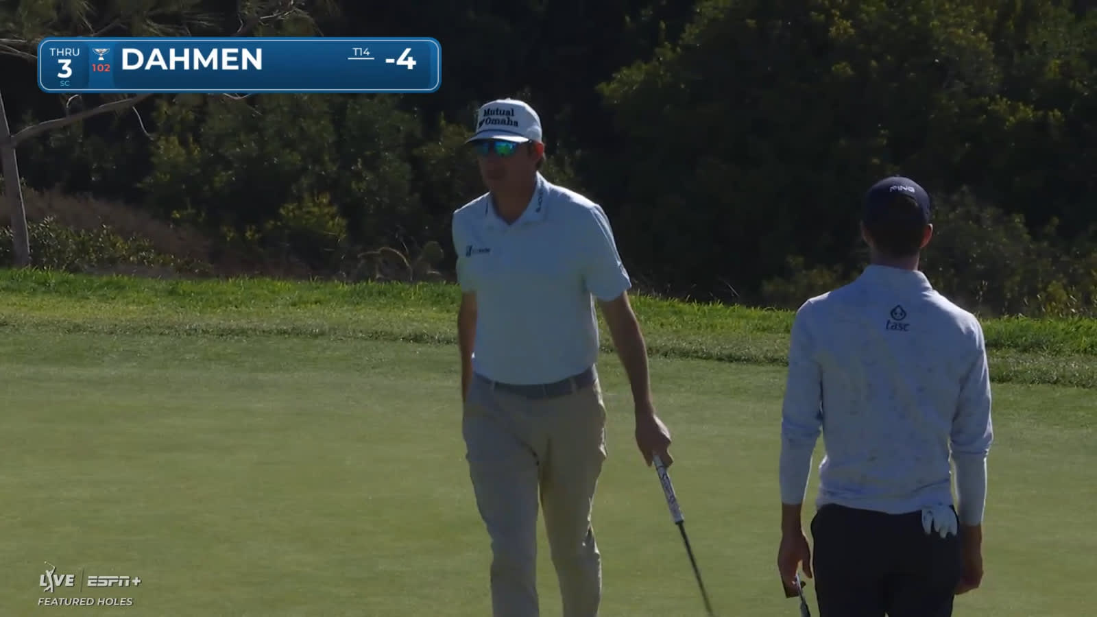 Joel Dahmen holes 19-footer for birdie at Farmers