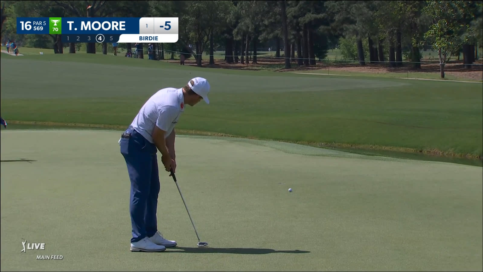 Taylor Moore curls in 26-footer for birdie at Houston Open