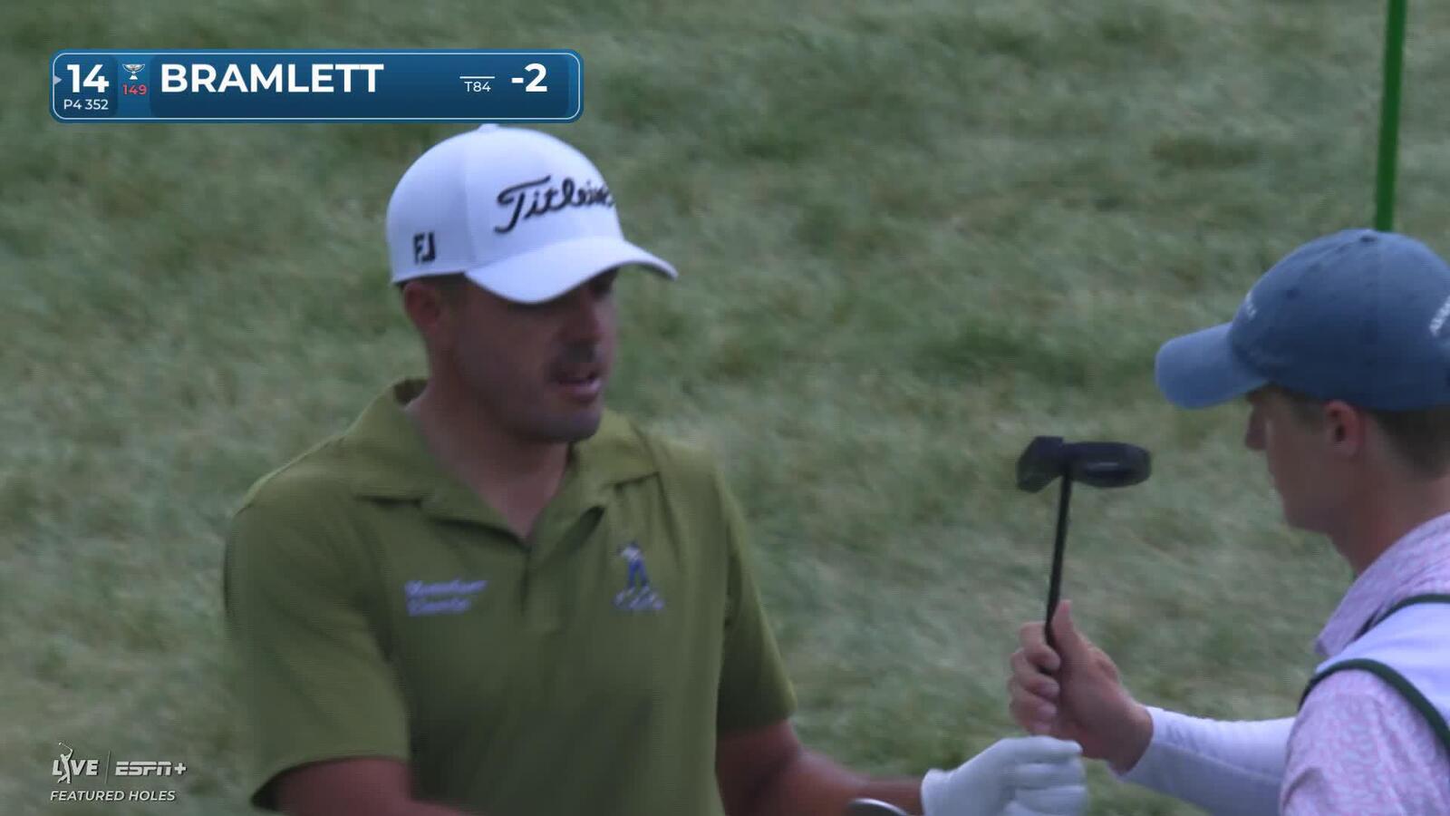 Joseph Bramlett makes birdie on No. 14 at John Deere