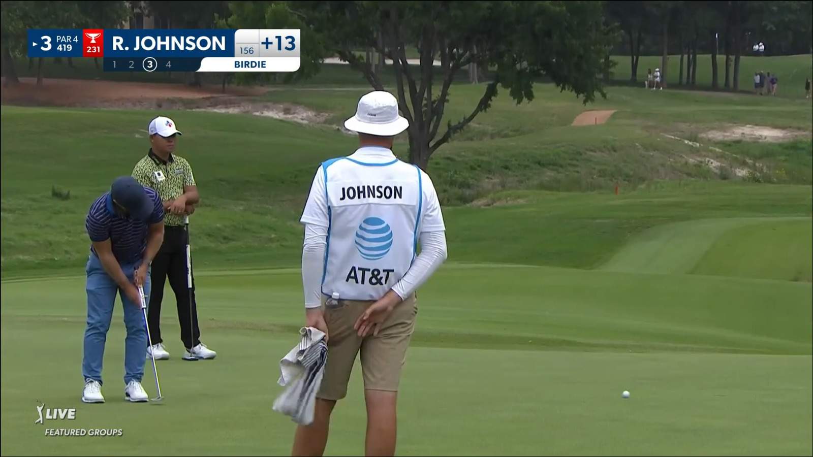 Richard S. Johnson sinks 12-footer for birdie at AT&T Byron Nelson