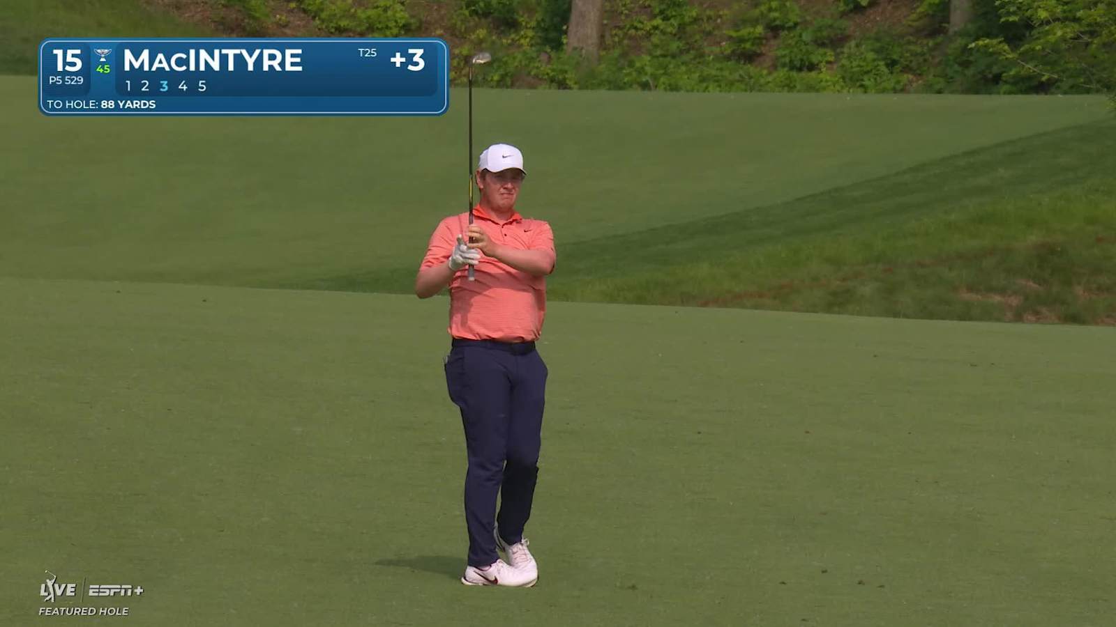 Robert MacIntyre goes flag-hunting to set up birdie at the Memorial