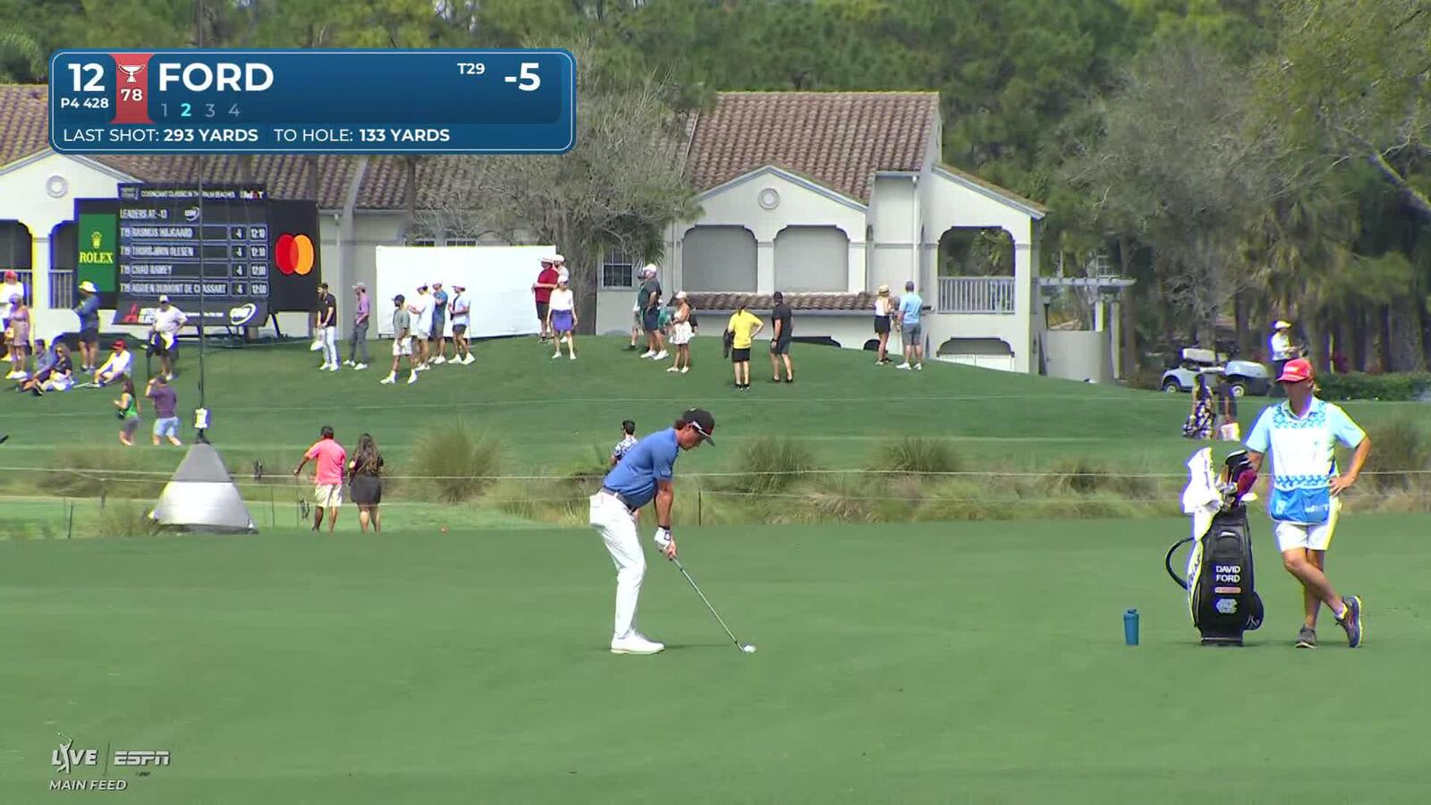 David Ford hits 132-yard approach to 6 feet, makes birdie on No. 12 at Cognizant Classic