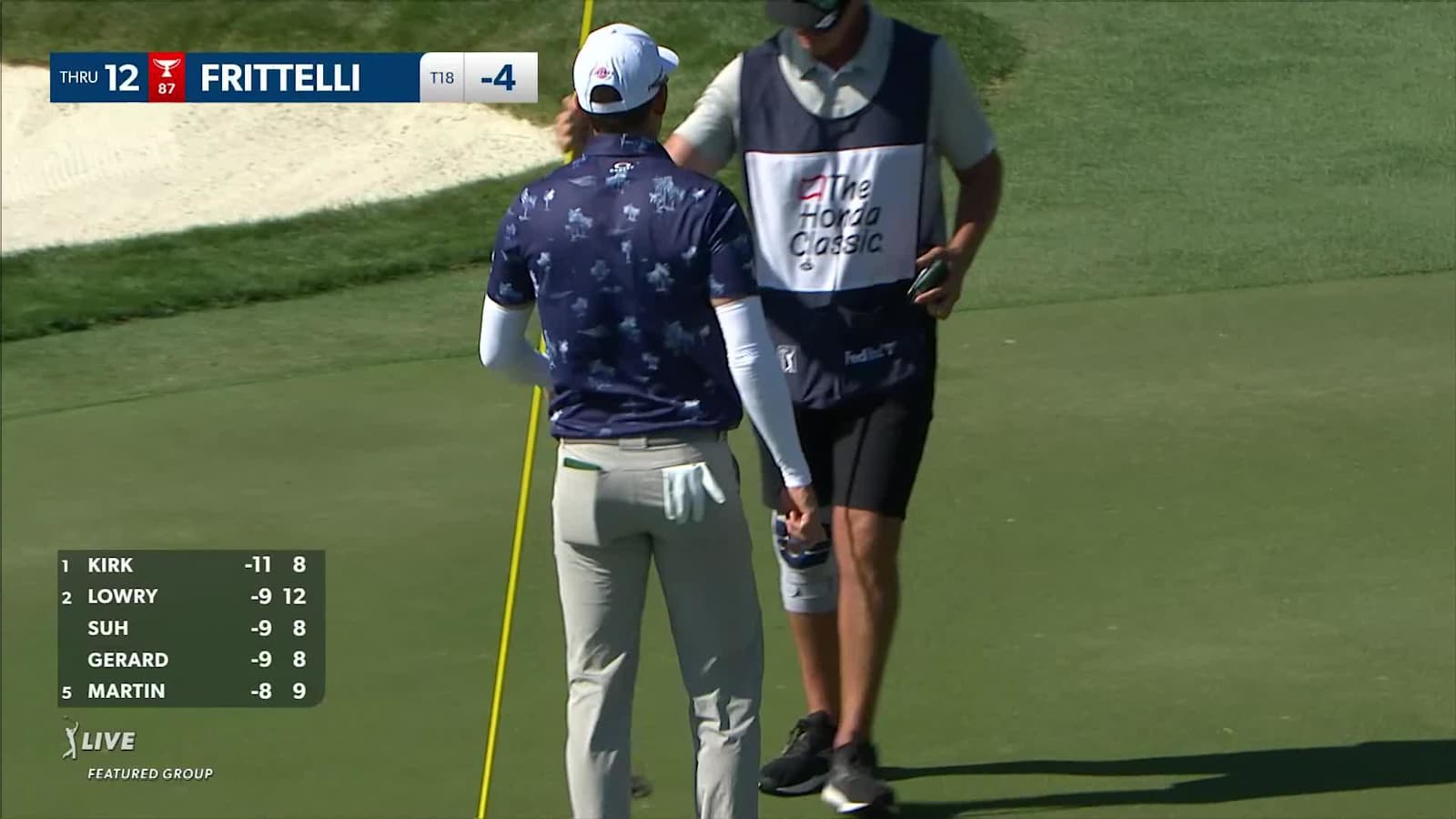 Dylan Frittelli's fairway bunker shot yields birdie at Honda