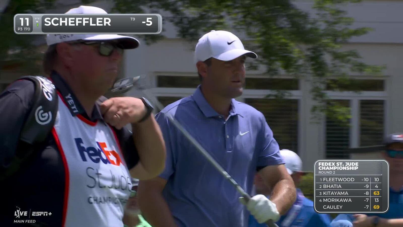 Scottie Scheffler bounces back from bogey with birdie at FedEx St. Jude