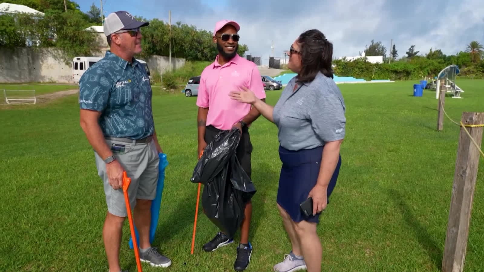 D.A. Points learns about Bermuda's efforts to reduce waste on the island