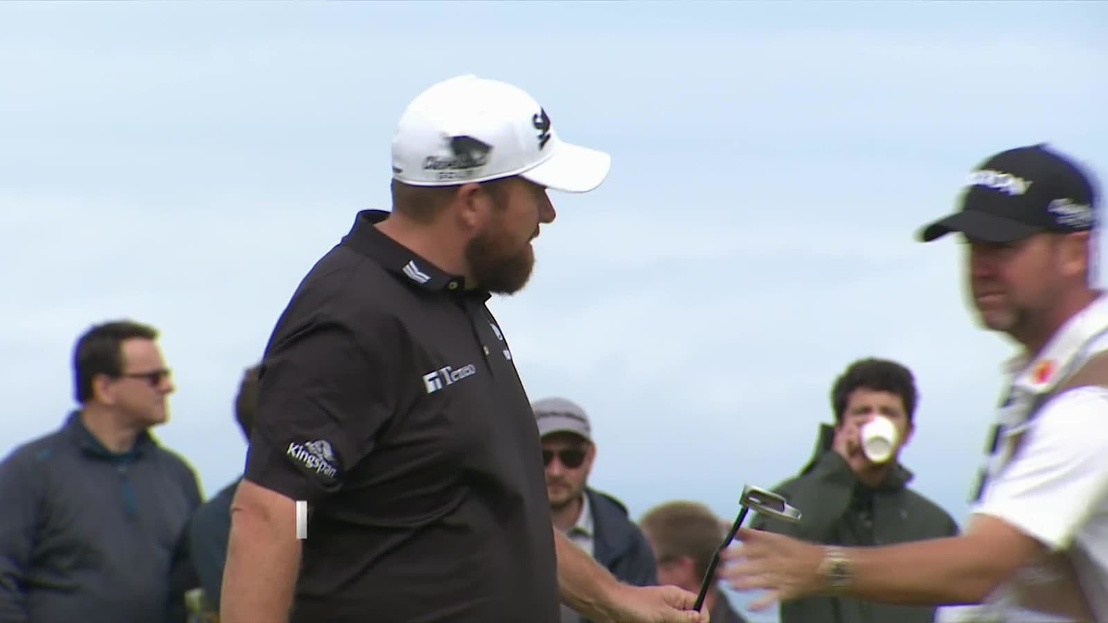 Shane Lowry makes putt for birdie at Genesis Scottish Open