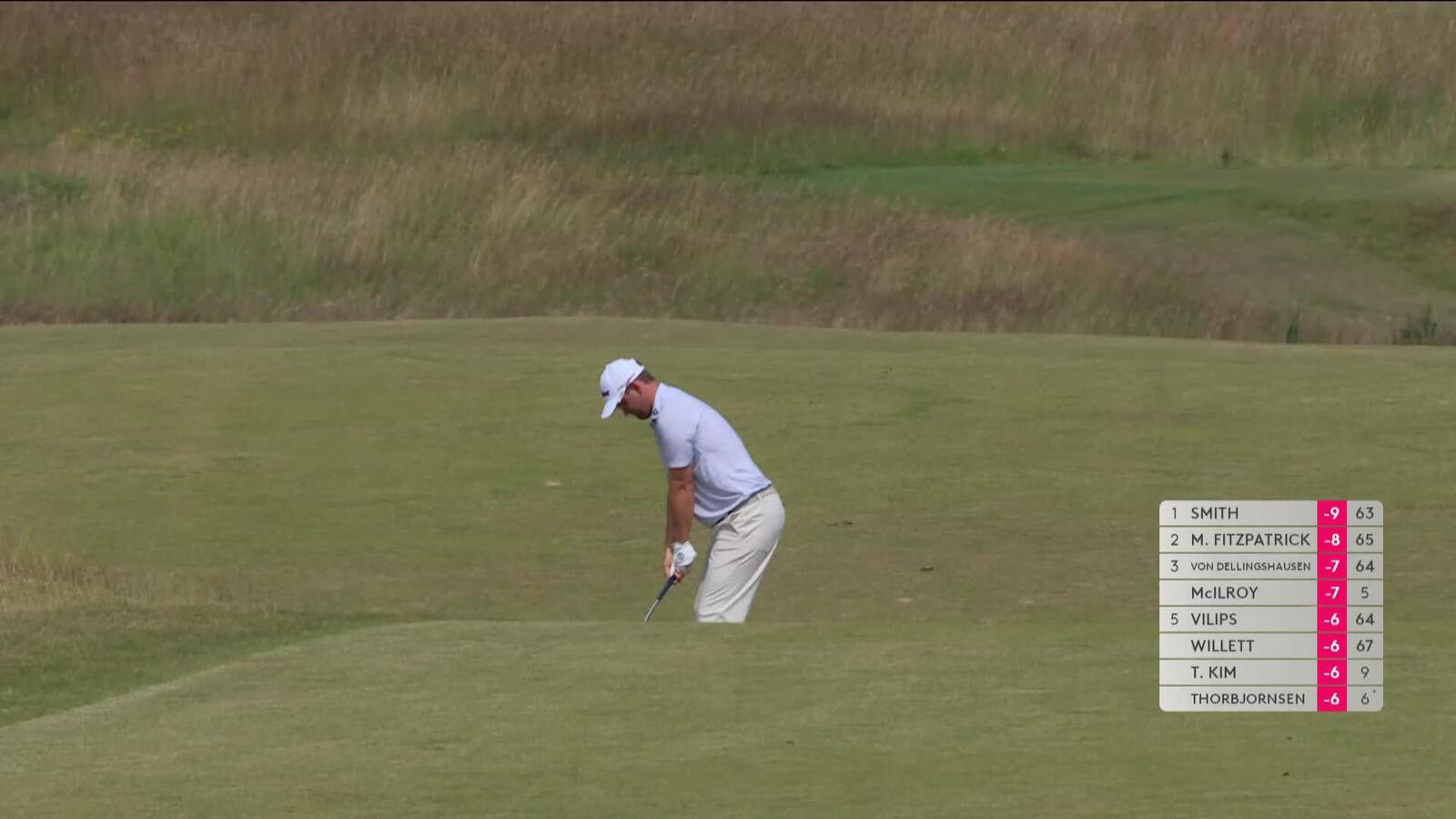 Bernd Wiesberger drains 19-foot birdie putt on No. 8 at Genesis Scottish Open