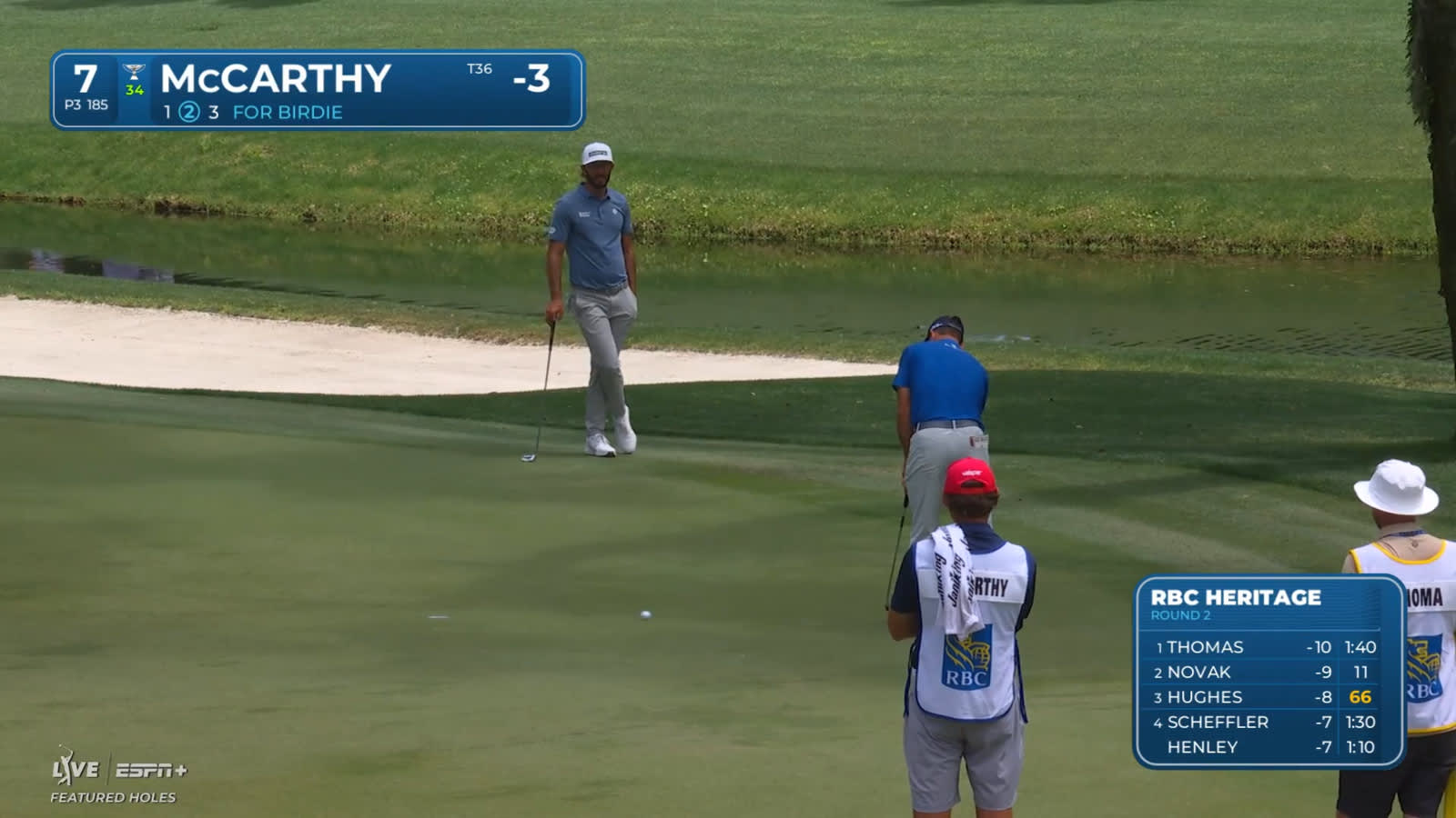 Denny McCarthy converts birdie putt at RBC Heritage