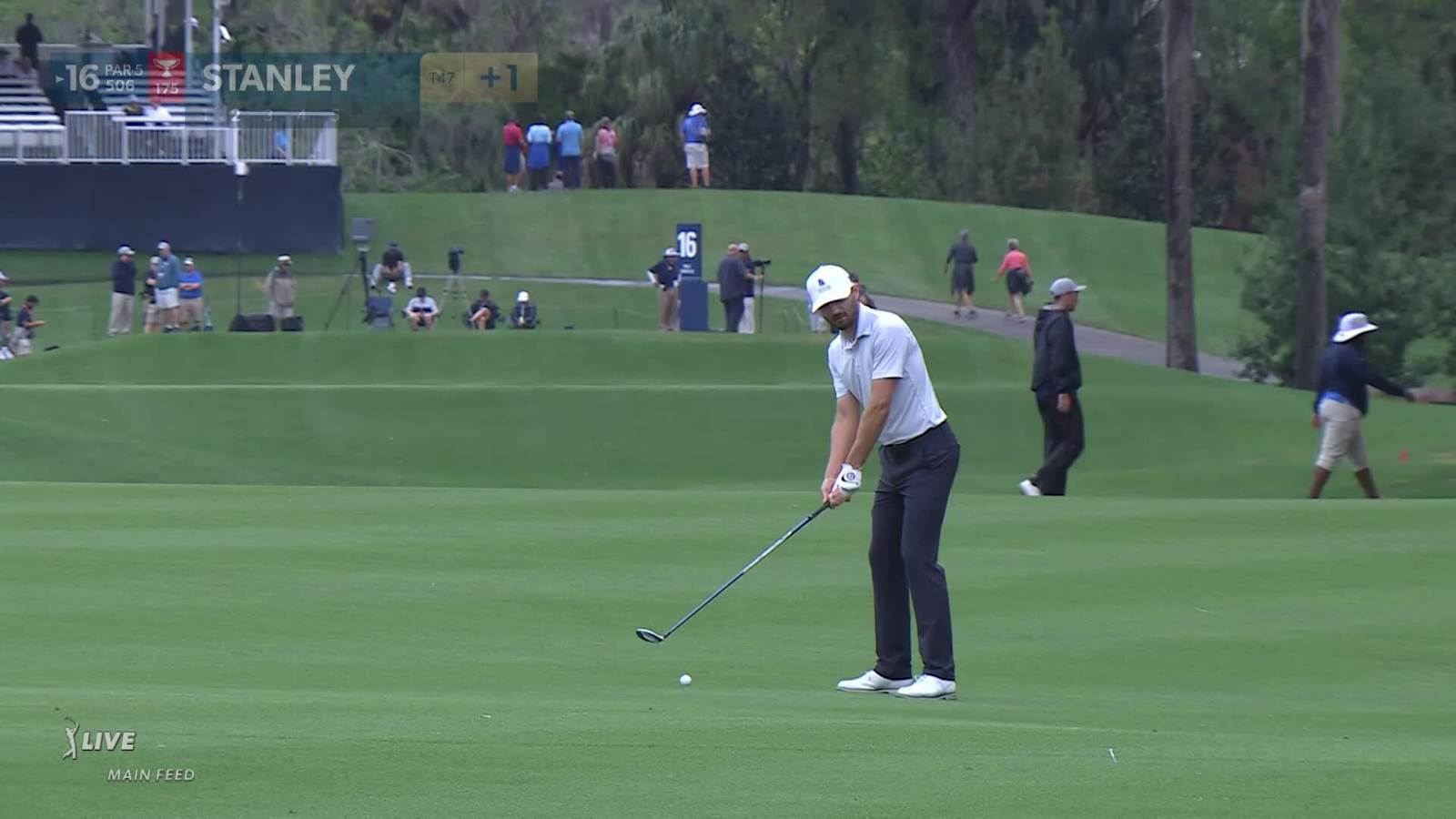 Kyle Stanley reaches in two to set up birdie at THE PLAYERS