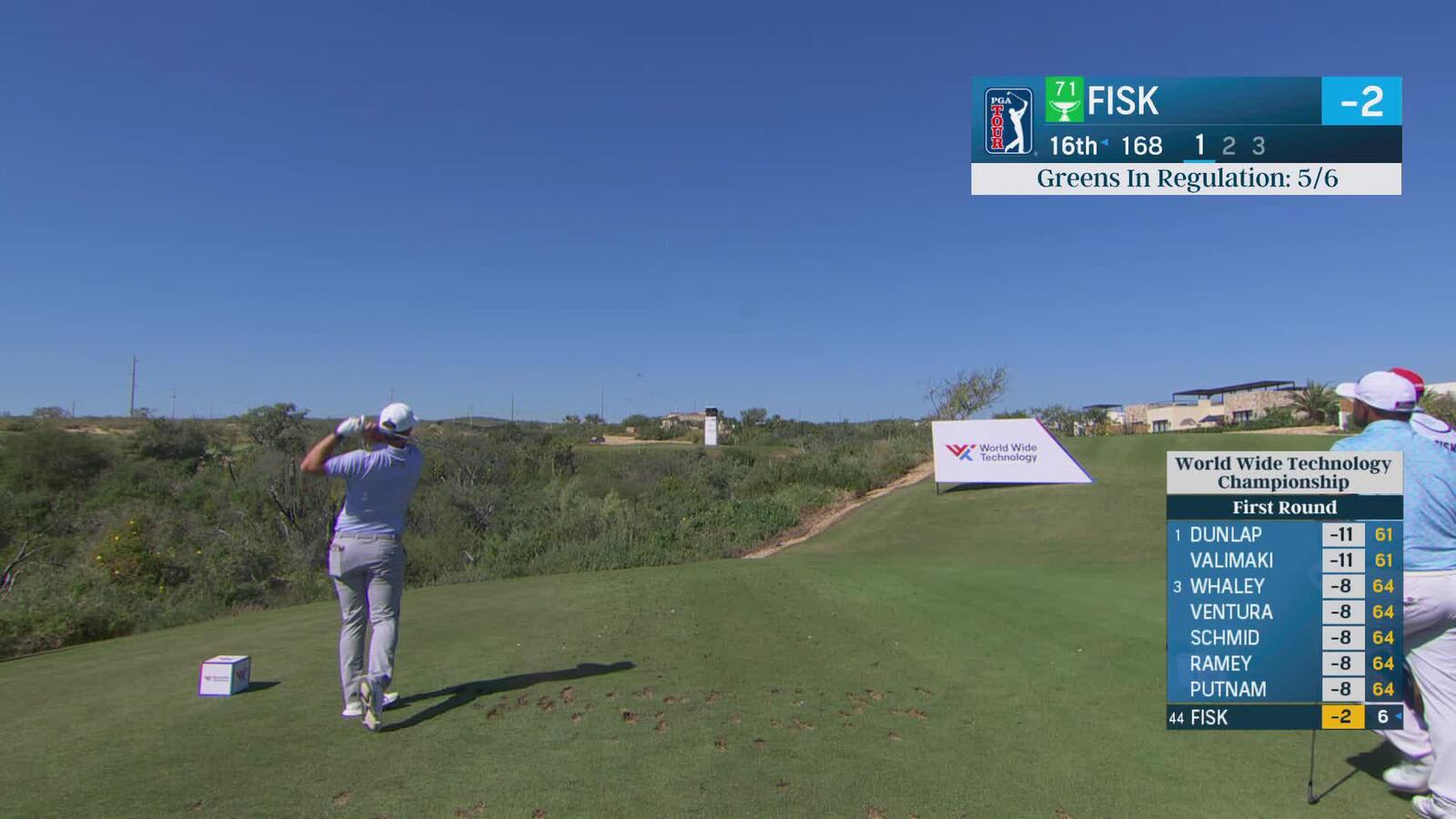 Steven Fisk makes birdie on No. 16 at World Wide Technology